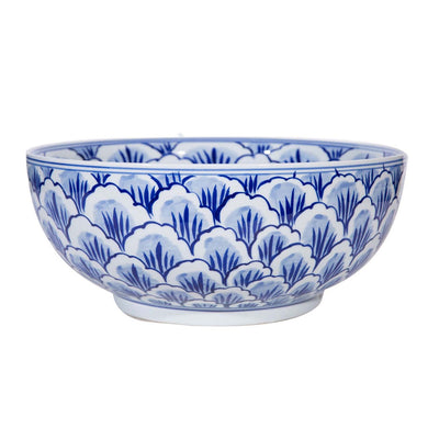 Blue And White Lucky Leaf Bowl