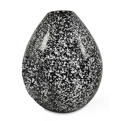 Cosmic Black White Vase - Medium