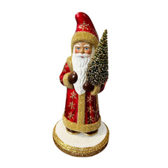 Scarlet Santa with Gold Snowflakes
