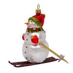 Snowman On Ski