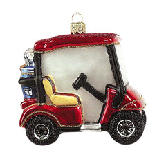 Golf Cart Red Ornament