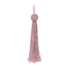 Pnk Beaded Tassel Ornament - 8