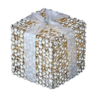 Led Faux Diamond Gift Box - 8"