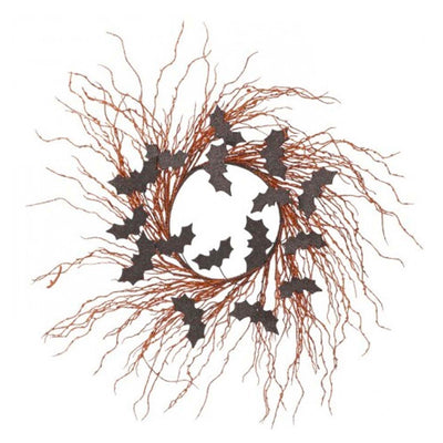 Glitter Bat Wreath - 32"