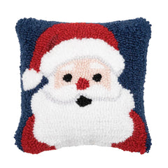 Santa Wishes Hooked Pillow