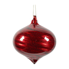 Onion Red Swirl Orn - 5