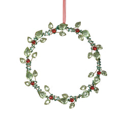 Beaded Vine Wreath Ornament