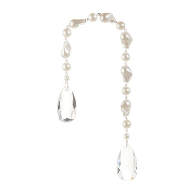 Pearl And Crystal Drop Orn 16"