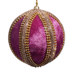 Purple Velvet Jeweled Orn 4