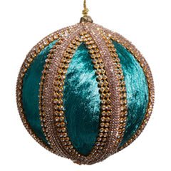 Green Velvet Jeweled Orn 4