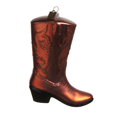 Brown Shiny Boots - 5.25"