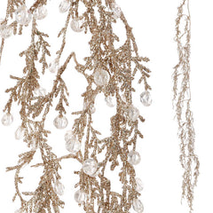 Glittered Ice Garland 6'