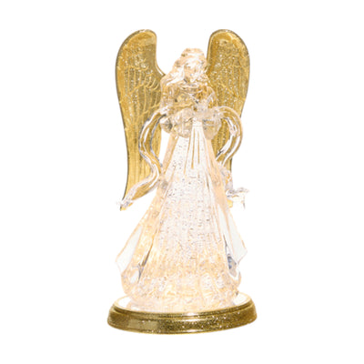 Swirling Water Angel with LED Lighting - 13" Tall