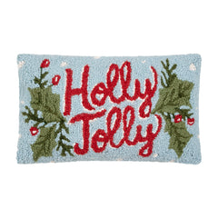 Holly Jolly Hook Pillow