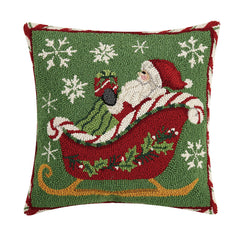 Santa Sleigh Hook Pillow