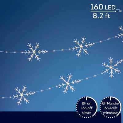 Micro LED Snowflake Garland