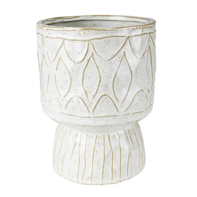 White Farallon Pot - 7"