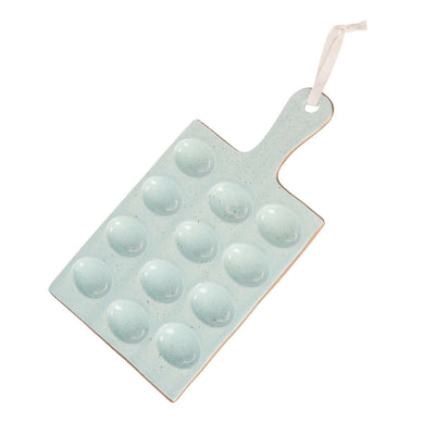 Blue Ceramic Egg Board