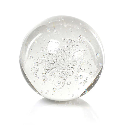 Crystal Fill Ball with Bubbles - 3.95"
