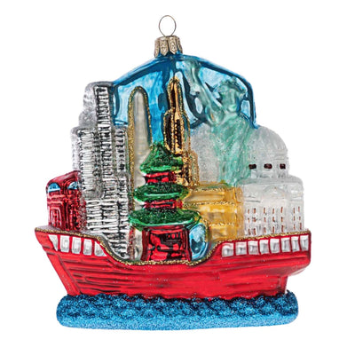 Travel Around The World Ornament