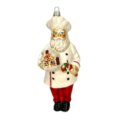 Santa Chef Ornament - 6.5"