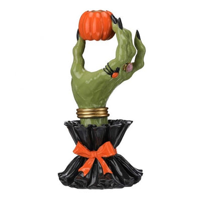 Resin Witches Hand Candlestick - 10" Tall