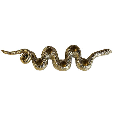 Bronze Snake Candle Holder - 16" Long