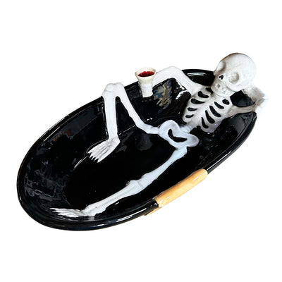 Ceramic Skelly Bowl - 10" Long