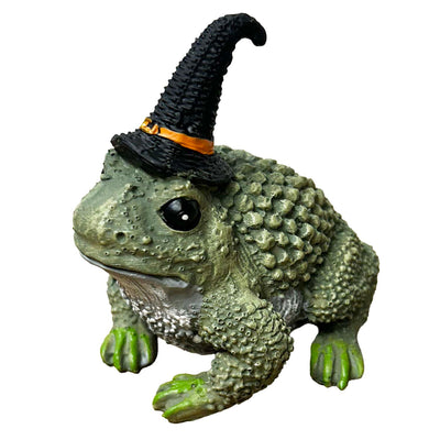 Mini Witch Frog - 4" Tall