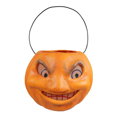 Vintage Mad Pumpkin Bucket - 13" Tall
