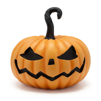 Orange LED Flame Pumpkin - 7" Tall