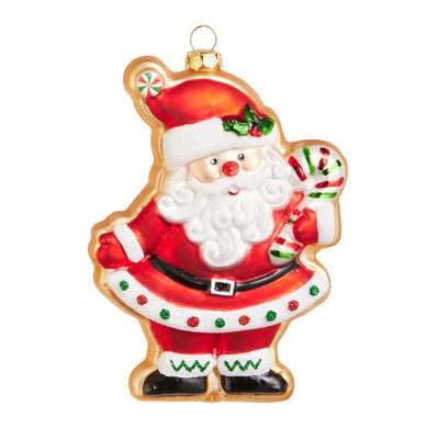 Gingerbread Santa Ornament - 5"