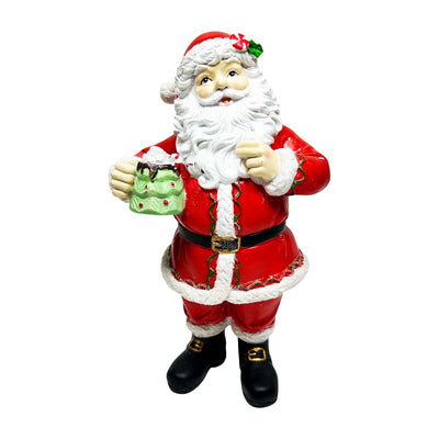 Santa with Hot CoCo - 9" Tall