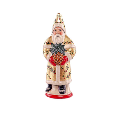 Gold Santa with Pineapple - 6" Tall