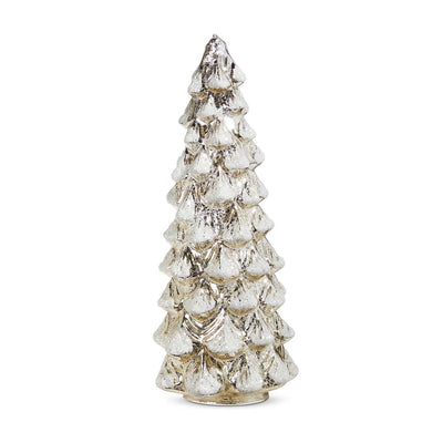 Snowy Silver Mercury Tree - 12" Tall