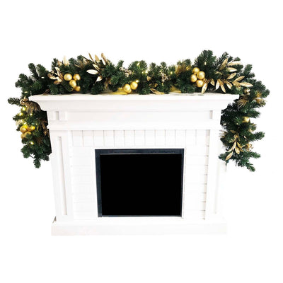 Silk Gold Needle Pine & Bay Garland