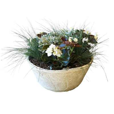 White Autumn in Large Whitestone Bowl