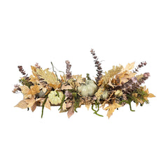 Faux Cream Pumpkin Long & Low Centerpiece - 32