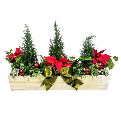 Euro Tree Holiday Long and Low Centerpiece