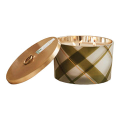 Frosted Plaid Large 3 Wick