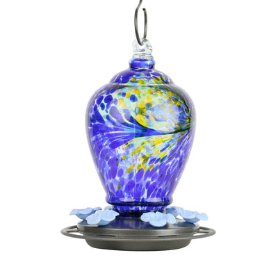 Artisan Flower Hummingbird Feeder - 9" Tall