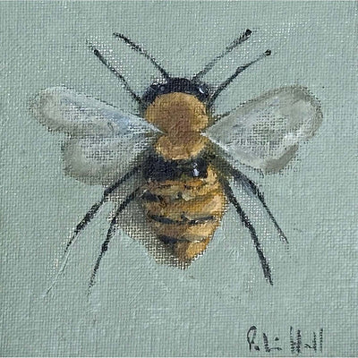 Brown Carder Bee - 4"x4"