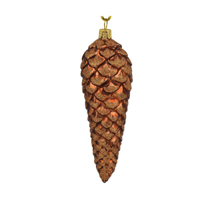 Brown Glitter Pinecone