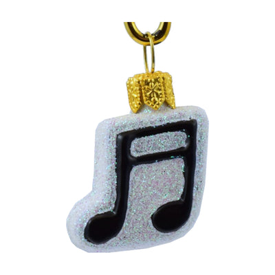 Mini Two Music Notes Ornament - 2"