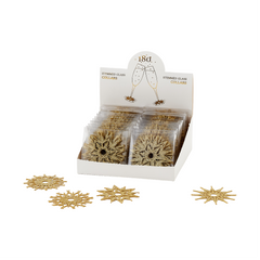 Gold Star Collar For Wine Glass Set of 8