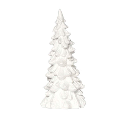 White Glitter Tree - 9.5" Tall