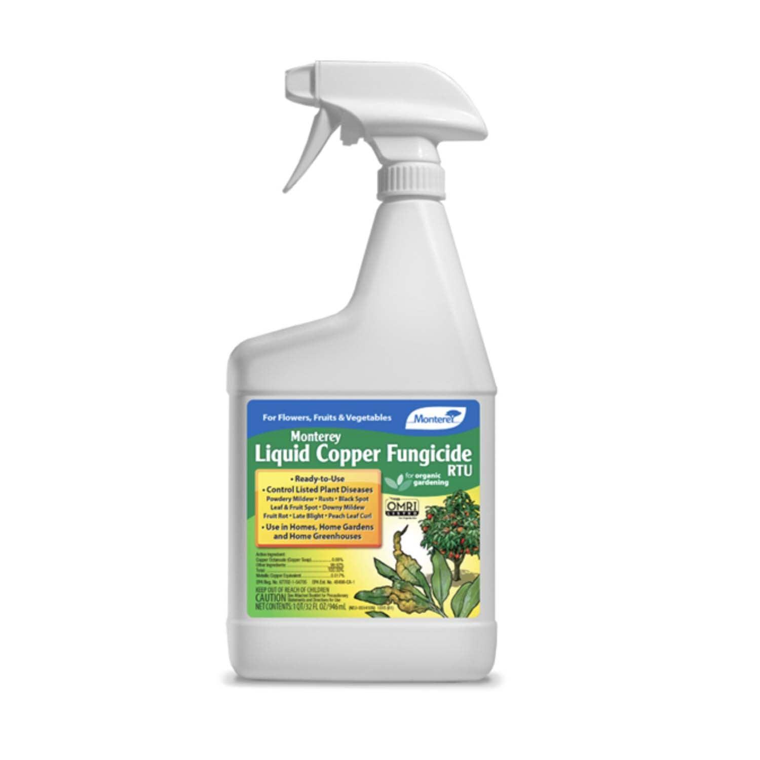 Rose Liquid Copper Fungicide Spray 32oz Roger's Gardens