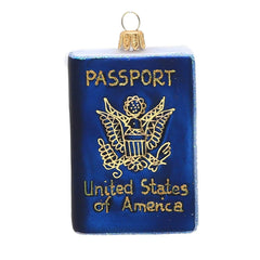 Glass Passport Ornament