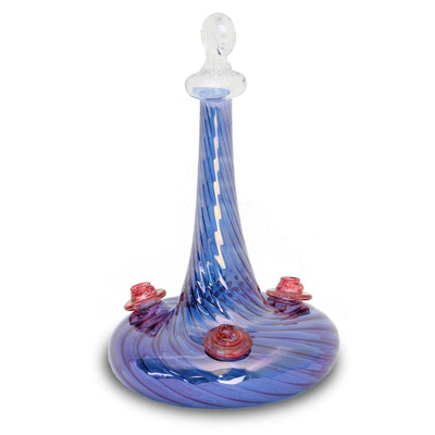Swirl Glass Hummingbird Feeder