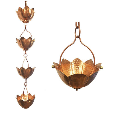 Buddhas Cup Rain Chain